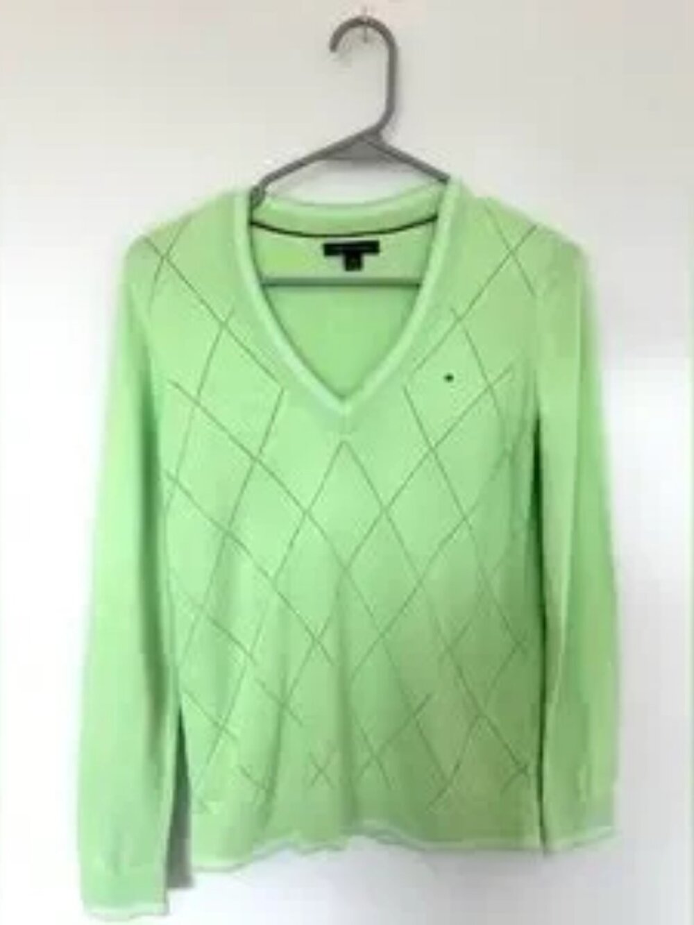 Women’s Lime Green Golf Long Sleeve Sweater Top